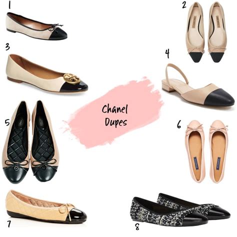 chanel slingbacks dupe|chanel ballet flats dupe.